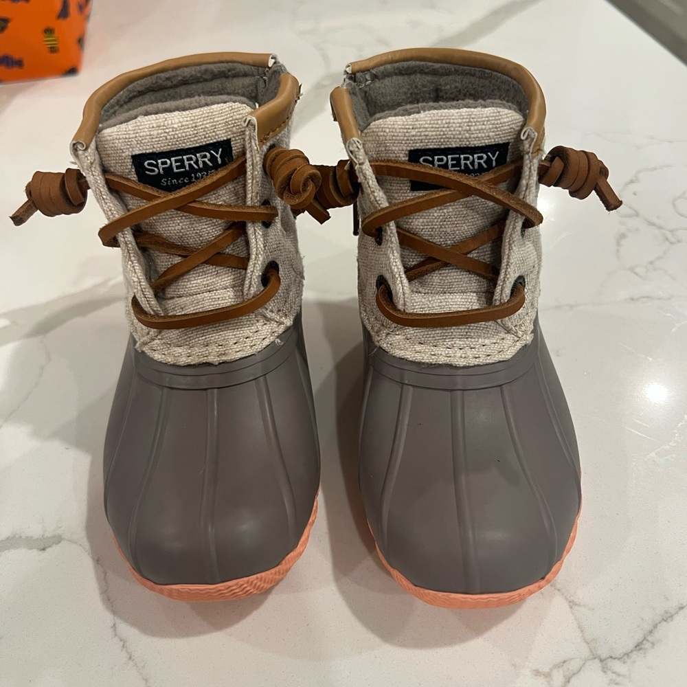 Sperry Kids' Gray and Tan Boots